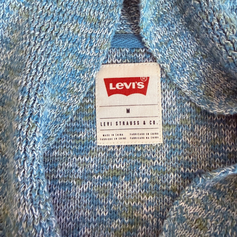 Signature by Levi Strauss Men's Teal Cardigan Sweater - Picture 10 of 10